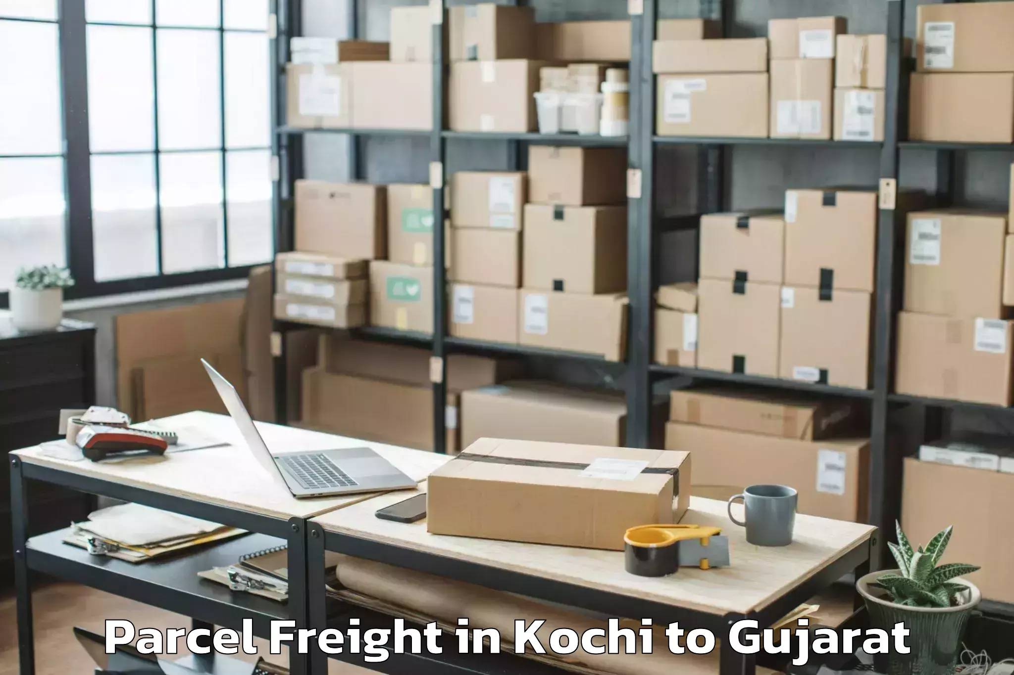 Hassle-Free Kochi to Kalavad Parcel Freight